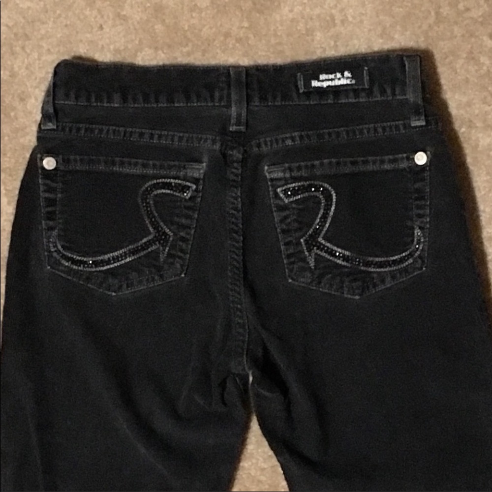 Rock & Republic Roth Black Corduroy Jeans